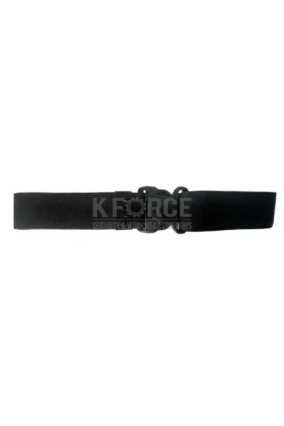 55mm Black Tactical Belt With Plastic Buckle